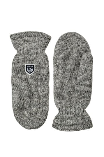 Hestra Basic Wool Mitt Grey 10 Hestra Basic Wool Mitt Grey 10