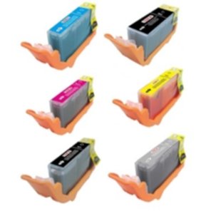 Nordicink Paket med 6 st kompatibla Blekkpatroner. PBK/BK/C/M/Y/GY NC-00526MULTI6