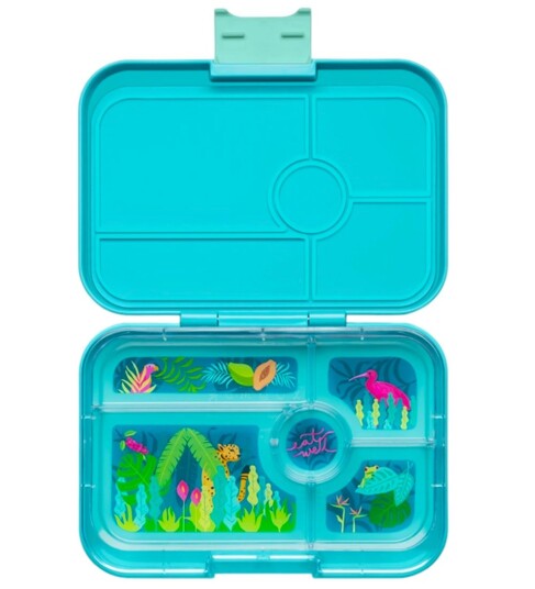 Yumbox Tapas XL 5 Sections Lunch Box Antibes Blue/Jungle Pastel