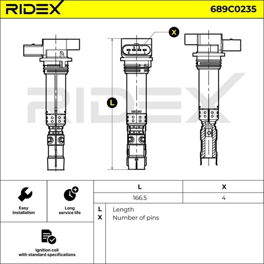 Tennspole RIDEX 689C0235