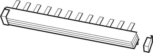 ABB Endekappe for samleskinne 2/3 fas
