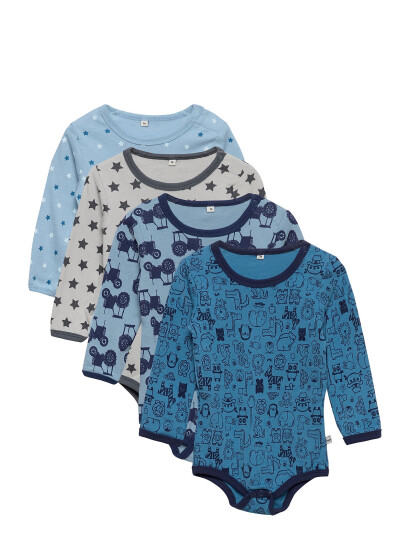 Pippi Body Ls Ao-Printed (4-Pack) - Multi/patterned - 74