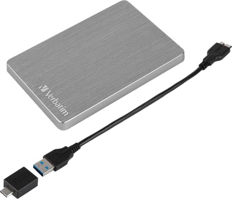 Verbatim 2TB Ekstern Harddisk USB 3.2 Aluminium