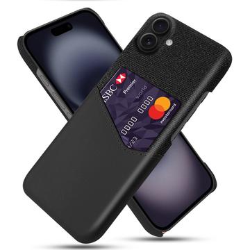 iPhone 17 KSQ Deksel med Kort Lomme   Svart