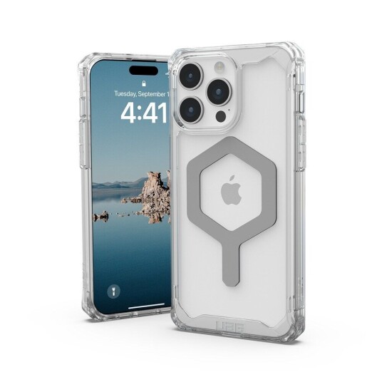 Urban Armor Gear (Uag) Iphone 15 Pro Max Deksel Plyo Magsafe Ice Sølv