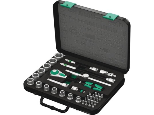 Wera 05003596001, Støpselsett, 3/8", Imperisk, 1 Hoder, 1/2,1/4,3/4,3/8,5/16,5/8,7/16,7/8,9/16,11/16,11/32,13/16", T10,T15,T20,T25,T27,T30,T40 Wera 05003596001, Støpselsett, 3/8", Imperisk, 1 Hoder, 1/2,1/4,3/4,3/8,5/16,5/8,7/16,7/8,9/16,11/16,11/32,13/16", T10,T15,T20,T25,T27,T30,T40