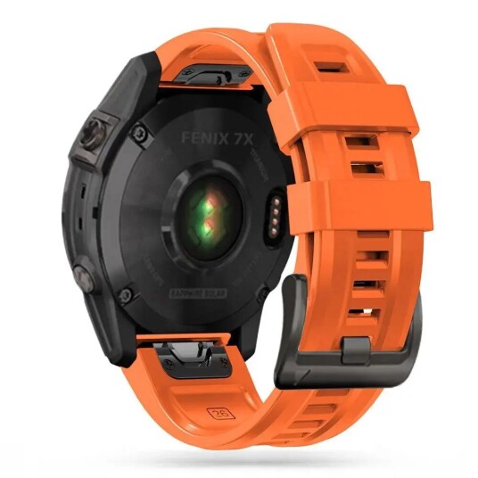 Universal Garmin 26mm Iconband Tech-Protect Line Silikon Reim - Oransje