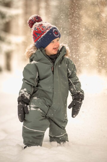 Lindberg Babys' Nordic Winter Overall Dark Teal 86