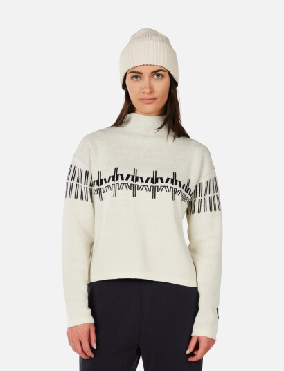 ROSSIGNOL W Patterned Tn Sweater - Cream - XS ROSSIGNOL W Patterned Tn Sweater - Cream - XS