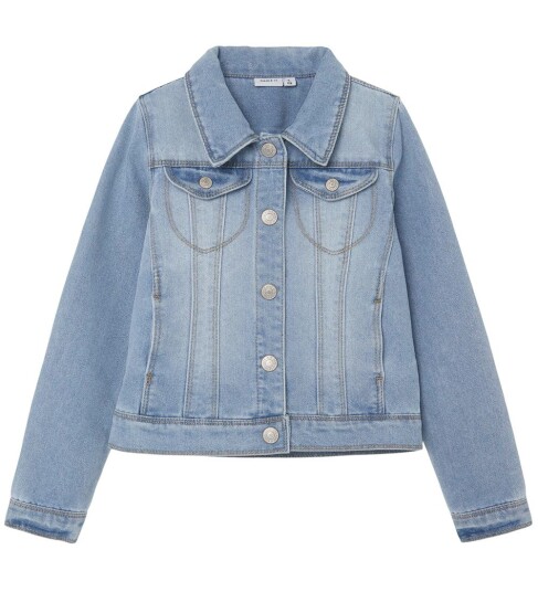 Name It Star 2210 Denimjakke Til Barn, Light Blue Denim