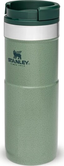 Stanley The Neverleak Travel Mug 0.47 L ONESIZE, Hammertone Green Stanley The Neverleak Travel Mug 0.47 L ONESIZE, Hammertone Green