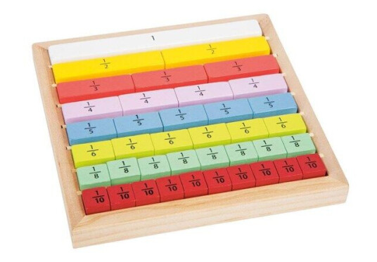 Small Foot Wooden Cubes with Fractions