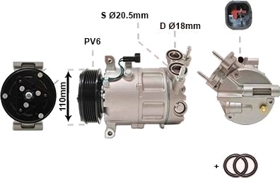 VAN WEZEL 5900K192 AC-kompressor