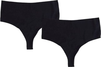 Pierre Robert Truser 2P Invisible Micro High Waist String Svart Medium Dame
