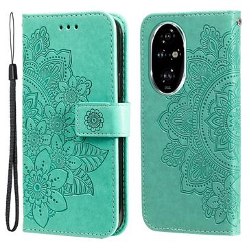 Honor 200 Pro Mandala Series Lommebok-deksel Grønn