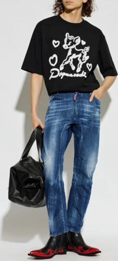 Dsquared2 Herre Topper Svart M, Dsquared2 Herre Topper Svart M,