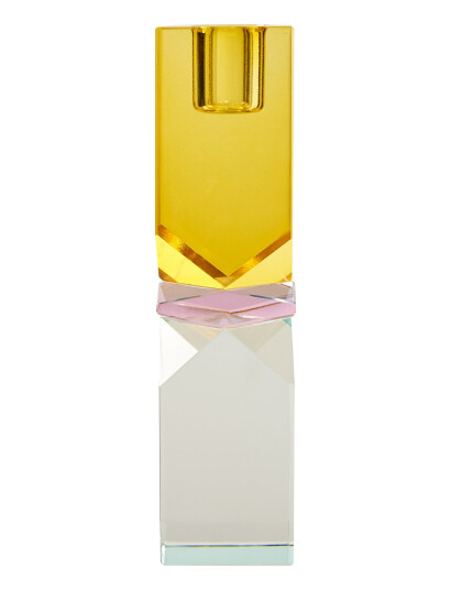 C"est Bon Krystal Lysestage - Yellow - ONE SIZE x 4 C"est Bon Krystal Lysestage - Yellow - ONE SIZE x 4
