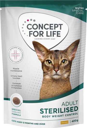 Concept For Life Tørrfôr Sterilised Cats Med Ny Kylling 400 G