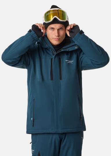 Swedemount St. Anton Jacket Sr Dk. Steel Green/Black Xl Skijakker Swedemount St. Anton Jacket Sr Dk. Steel Green/Black Xl Skijakker