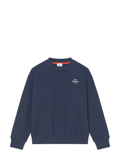 Mads Nørgaard Mix Sweat Sonar Sweatshirt Navy 104 Mads Nørgaard Mix Sweat Sonar Sweatshirt Navy 104