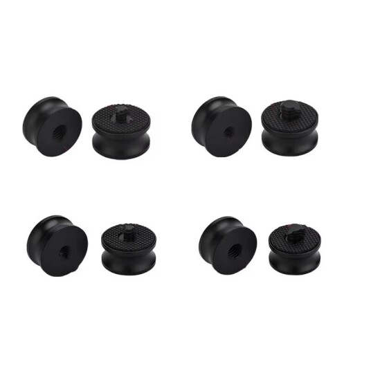 INF 3/8 tommer hunn til 1/4 tommer hanngjenget adapter for kamerastativ 4-delt