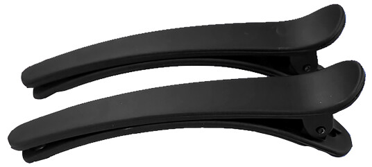By Lyko 2-pack Rubberized Mini Clips Black