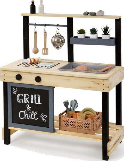 MUDDY BUDDY Mud kjøkken Grill & Chill natursvart MUDDY BUDDY Mud kjøkken Grill & Chill natursvart