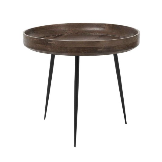 Mater Bowl Large bord mango sirka grey, svart stativ
