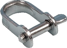 D sjakkel rett flat rustfri   8 mm   61 mm   21 mm