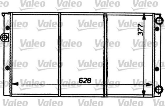 Radiator, motorkjøling VALEO 731032