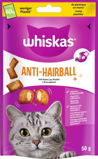 Whiskas Anti Hairball Sparepakke 6 X 50 G