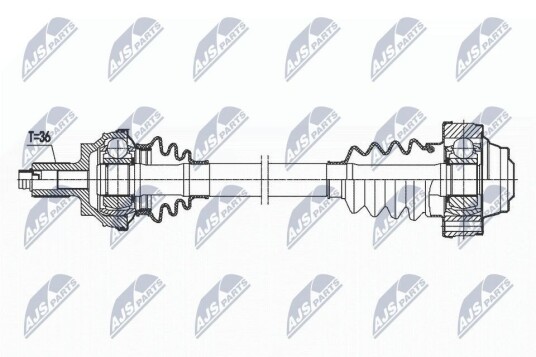 Nty Drivaksel NTY NPW VW 170