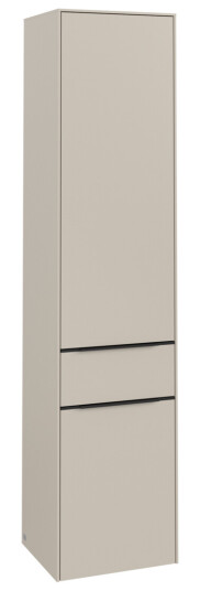 VILLEROY & BOCH SUBWAY 3.0 HØYSKAP 40X171 HØYRE 2 DØRER & SKUFF CASHMERE GREY HÅNDTAK I VOLCANO BLACK VILLEROY & BOCH SUBWAY 3.0 HØYSKAP 40X171 HØYRE 2 DØRER & SKUFF CASHMERE GREY HÅNDTAK I VOLCANO BLACK