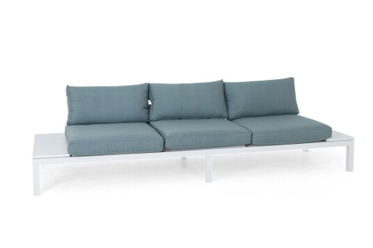 Selected Home Djursholm Loungesoffa Vit/turkos 280 x 95 cm Hvit Selected Home Djursholm Loungesoffa Vit/turkos 280 x 95 cm Hvit