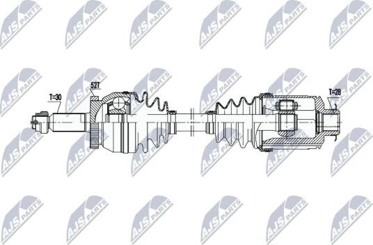 Nty Drivaksel NTY NPW HY 626