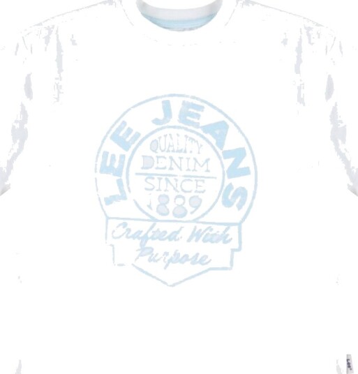 Lee T skjorte Avslappet grafikk Bright White m. Lyseblå Lee 15 16 år 170 176 T skjorte Hvit Lee T skjorte Avslappet grafikk Bright White m. Lyseblå Lee 15 16 år 170 176 T skjorte Hvit