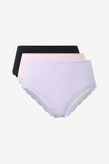 Ellos Collection Truse med brasiliansk snitt 3 pakning Rosa