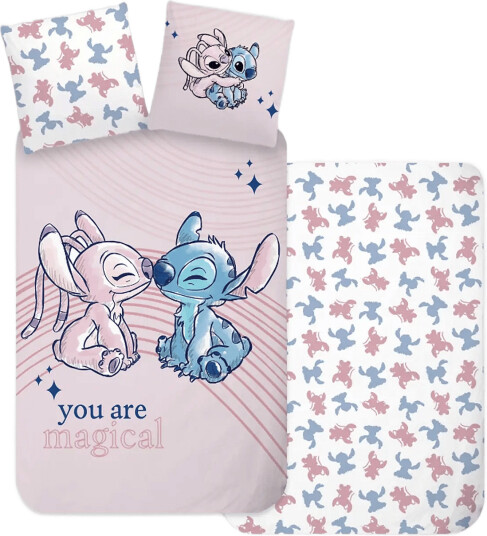 Lilo & Stitch Bed Linen Lilo 6021 150X210 50X60 Cm Pink 150X21050X60CM