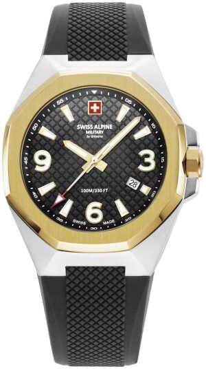 Swiss Alpine Military Herreklokke 7005.1847 Typhoon Sort/Gummi Ø42 mm
