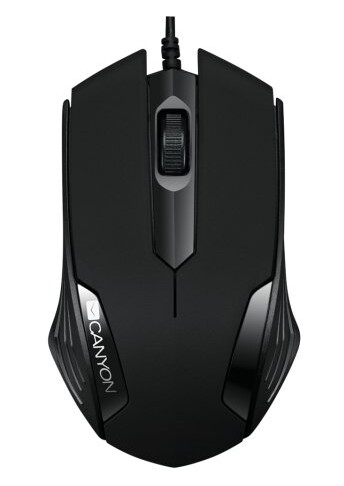 Canyon Cne-Cms02b, Ambidekstriøs, Optisk, Usb Type-A, 1000 Dpi, Svart