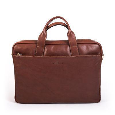 Gianni Conti klassisk PC veske 15" dark Brown