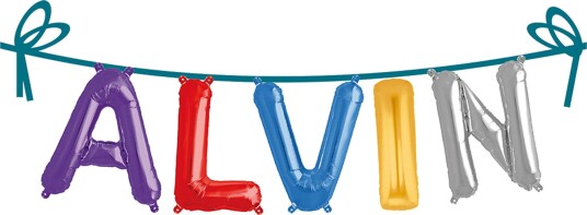 Ballonggirlander Folie Navn - Alvin