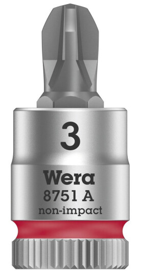 Wera 8751 A 05003352001 Phillips Socket Bit Insert Ph 3 1/4 (6,3 Mm)
