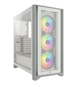 Corsair iCUE 4000X RGB Midi Tower (hvit)