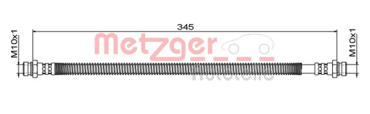 Bremseslange METZGER 4111881
