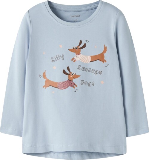 Name It Genser NmfVix Dempet Blue/Pølsehunder Name It 3 år 98 Genser Lyseblå