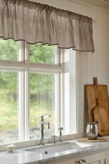 Layer gardinkappe Brun melange