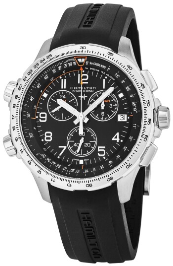 Hamilton Herreklokke H77912335 Sort/Gummi Ø46 mm