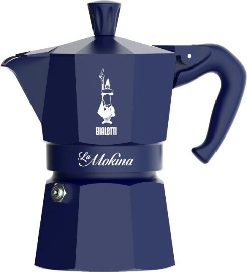 Bialetti La Mokina Joyful Memories mokkakanne - 40 ml - Blå