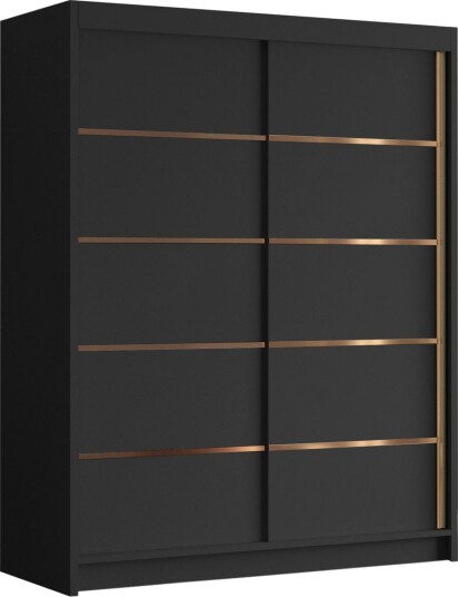 Emet Garderobe 150x200 cm - Svart